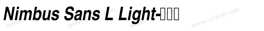 Nimbus Sans L Light字体转换